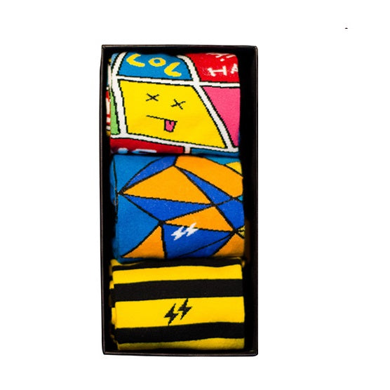 Go-Getter Gift Box Colorful socks combo - Papa Socks